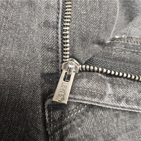 Levi’s Vintage Y2K 514 Slim Straight Button Pocket Grey Washed Denim Men’s 34 - Picture 10 of 12